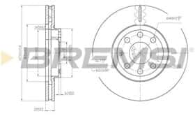 Гальмівний диск Bremsi cd7131v