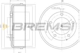 Тормозной барабан Bremsi cr5646