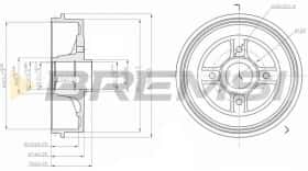 Гальмівний барабан Bremsi cr5396