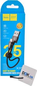 Кабель Hoco X35 X35MICROL025MBLACK USB - Micro USB 0,25 м