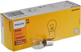 Автолампа Philips Standard P21W BA15s 21 W прозора 12498CP10