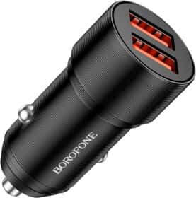 USB зарядка в авто Borofone BZ19B Wisdom BZ19BCB