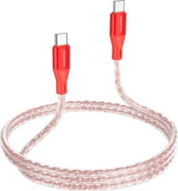 Кабель Borofone BX96 Crystal Silicone BX96CCR type-C - type-C 1 м