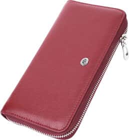 Клатч ST Leather 22560 без логотипа авто бордовый