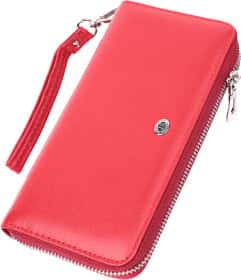 Клатч ST Leather 22561 без логотипа авто колір червоний