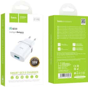 Сетевое зарядное устройство Hoco C12Q Smart 6931474716262 18 Вт