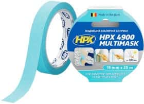 Малярный скотч HPX 4900 MultiMask EW1925 на бумажной основе 19 мм x 25 м