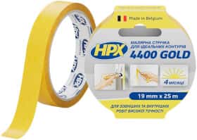 Малярный скотч HPX Gold FP1925 на бумажной основе 19 мм x 25 м
