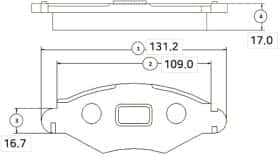 Гальмівні колодки CTR gk0858