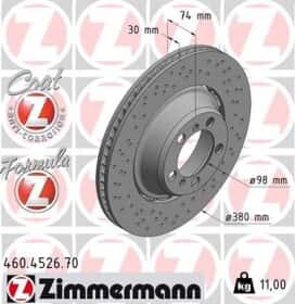 Гальмівний диск Zimmermann 460452670