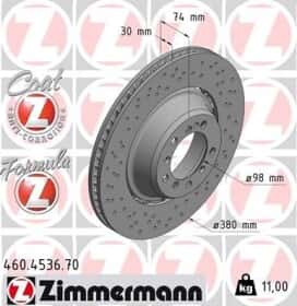 Гальмівний диск Zimmermann 460453670