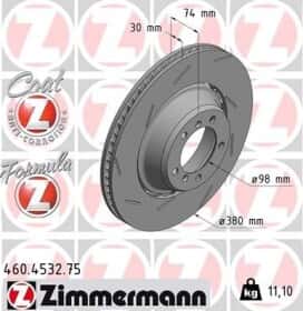 Гальмівний диск Zimmermann 460453275