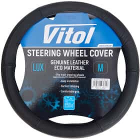 Чехол на руль Vitol VLOD-CL106 эко-кожа цвет черный Чехол на руль Vitol VLOD-CL106 эко-кожа цвет черный