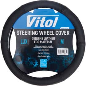 Чехол на руль Vitol VLOD-CL102 эко-кожа с перфорацией цвет черный Чехол на руль Vitol VLOD-CL102 эко-кожа с перфорацией цвет черный
