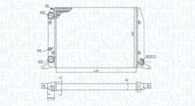 Радіатор охолодження двигуна Magneti Marelli 350213188800