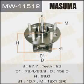 Комплект ступиці колеса MASUMA MW11512