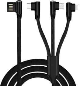 Кабель 3 в 1 XoKo Apple Lightning - Micro USB - type-C SC-340-BK 1,2 м