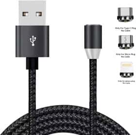 Кабель 3 в 1 XoKo Apple Lightning - Micro USB - type-C SC-350MGNT-2BK 2 м
