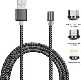 Кабель 3 в 1 XoKo Apple Lightning - Micro USB - type-C SC-350MGNT-2GR 2 м