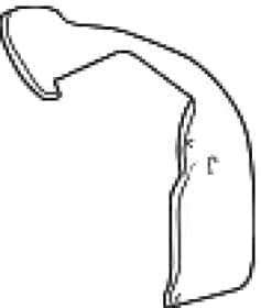Крило переднє VAG 1C0821087F