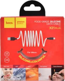 Кабель Hoco X21 X21MICROBLACKRED USB - Micro USB 1 м