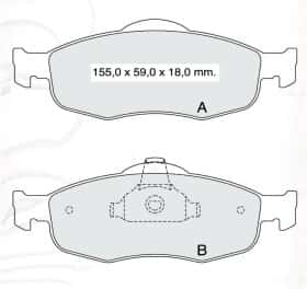 Гальмівні колодки Intelli D916E