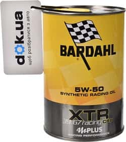 Моторное масло Bardahl XTR 39.67 Racing C60 5W-50 синтетическое
