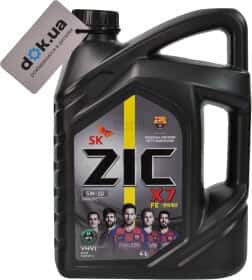 Моторное масло ZIC X7 FE 5W-20 синтетическое