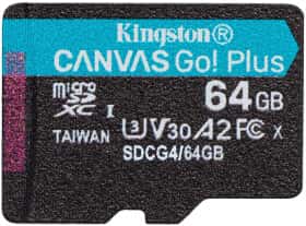 Карта пам’яті Kingston Canvas Go! Plus microSDXC 64 ГБ SDCG4/64GBSP Карта пам’яті Kingston Canvas Go! Plus microSDXC 64 ГБ SDCG4/64GBSP