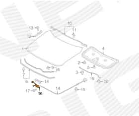 Замок капота Signeda pmz22060b