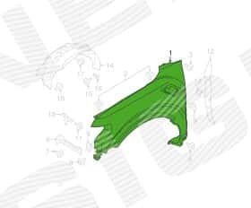 Крыло переднее Signeda pfd10241ar