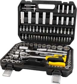Набір бит та торцевих головок з тріскачкою MasterTool 78-5108 88 шт.