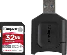 Карта памяти Kingston Canvas React Plus Kit SDHC 32 ГБ
