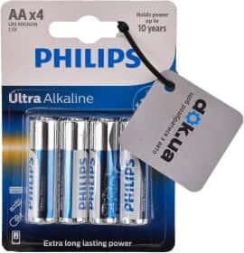 Батарейка Philips Ultra Alkaline LR6E4B/10 AA (пальчикова) 1,5 V 4 шт
