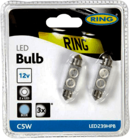 Автолампа Ring C5W W2,1x9,5d 1 W синяя led239hpb