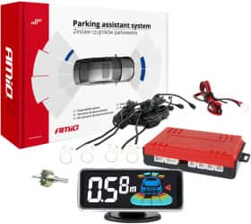 Парктронік Amio Led-Graf 3D 4 з білими датчиками 4 шт.