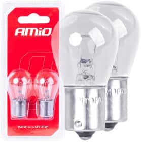 Автолампа Amio P21W BA15s 21 W прозрачная 03351 Автолампа Amio P21W BA15s 21 W прозрачная 03351