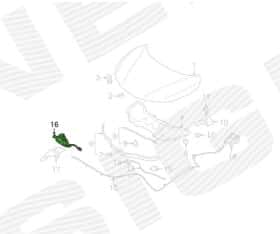 Замок капота Signeda pds22140a