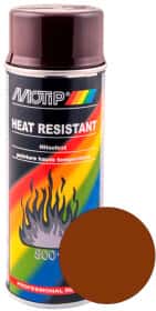 Аерозольна фарба Motip Heat Resistant Paint Brown матова термостійка 400 мл