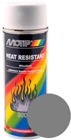 Аерозольна фарба Motip Heat Resistant Paint Grey матова термостійка 400 мл