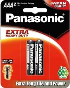 Батарейка Panasonic R03PT/2B AAA (мізинчикова) 1,5 V 2 шт