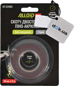 Двухсторонний скотч Alloid DT-221002 на пено-акриловой основе 10 мм х 2 мм