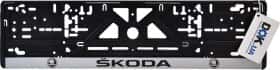 Рамка номерного знака Carlife NH13 черный Skoda