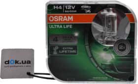 Автолампа Osram Ultra Life H4 P43t 55 W 60 W прозрачная 64193ULT-HCB