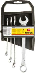 Набір ключів ріжково-накидних Topex 35D371 10-17 мм 4 шт