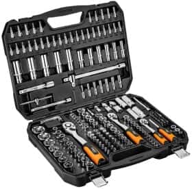 Набір торцевих головок та компонентів Neo Tools 08-680 1/2", 3/8", 1/4", 5/16" (182 пр.)