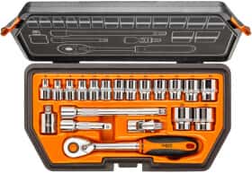 Набор торцевых головок и комплектующих Neo Tools 08-610 3/8" (20 пр.)