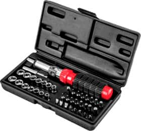 Викрутка реверсивна з набором бит Top Tools 39D386