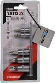 Набор торцевых головок Yato YT-04360 1/4", 3/8" (5 пр.)