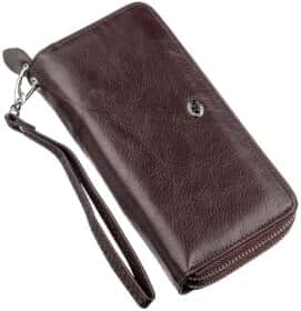 Портмоне-органайзер ST Leather 18867 без логотипа авто колір коричневий